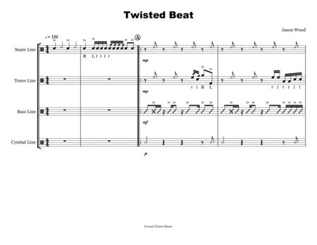 Twisted Beat Drumline Cadence Sheet Music