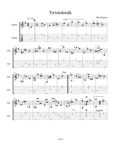 Twistedstalk Sheet Music