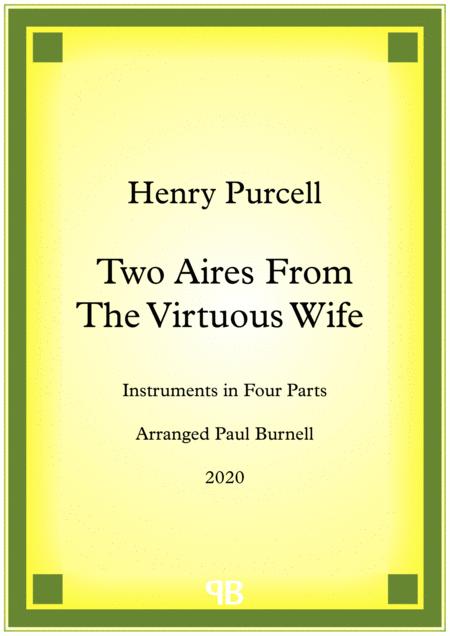 Two Aires From The Virtuous Wife Sheet Music