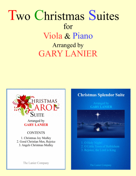 Free Sheet Music Two Christmas Suites Viola And Piano With Score Parts