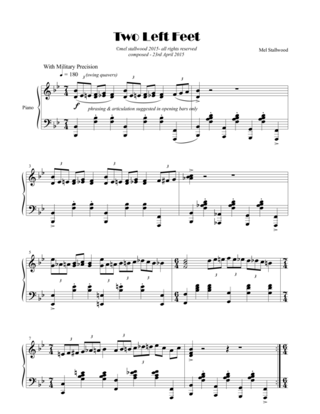 Two Left Feet Sheet Music