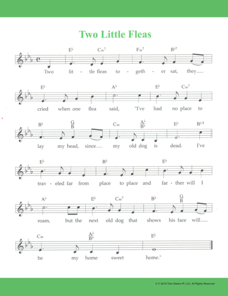 Two Little Fleas Sheet Music