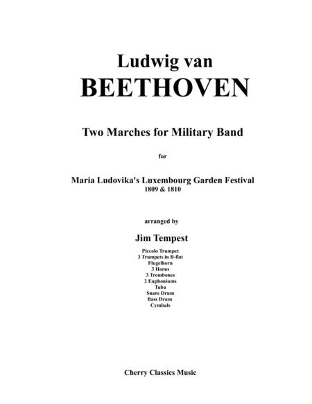 Two Marches For Military Band Arranged For 14 Part Brass Ensemble And Percussion Sheet Music