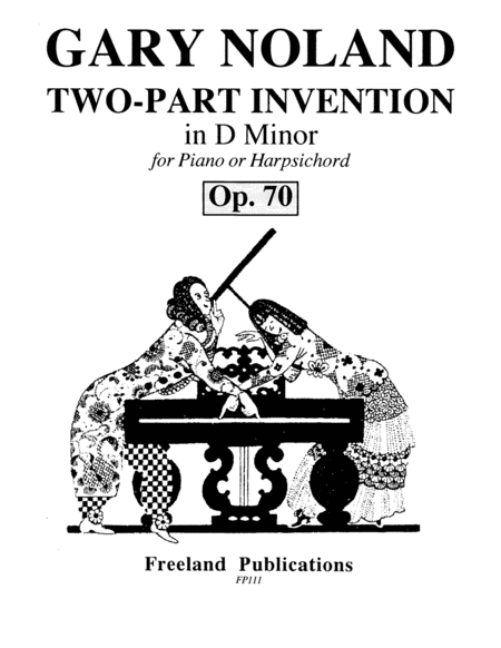 Two Part Invention In D Minor Op 70 Sheet Music