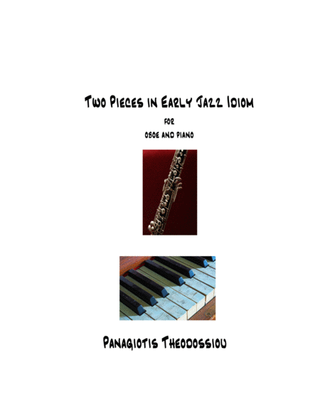 Two Pieces In Early Jazz Idiom For Oboe And Piano Sheet Music