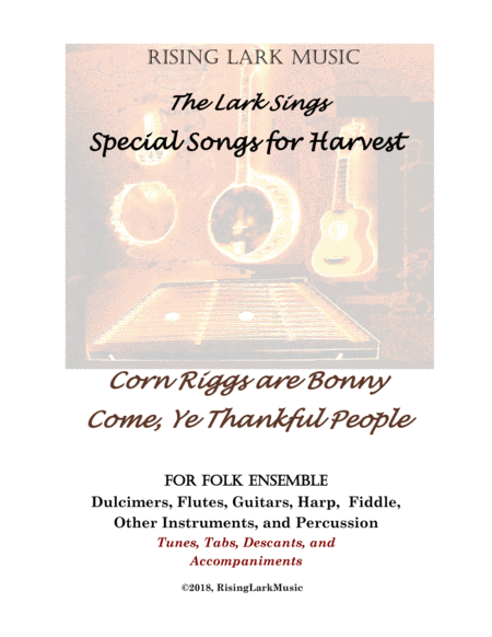 Free Sheet Music Two Songs For The Harvest