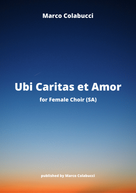Ubi Caritas Et Amor Sheet Music
