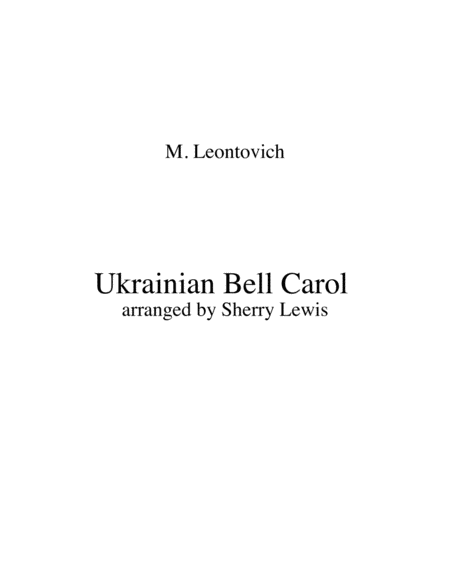 Ukrainian Bell Carol Carol Of The Bells Woodwind Trio For Woodwind Trio Sheet Music