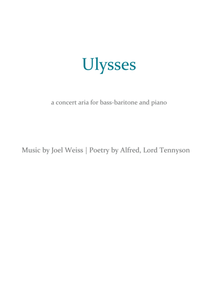 Ulysses Sheet Music