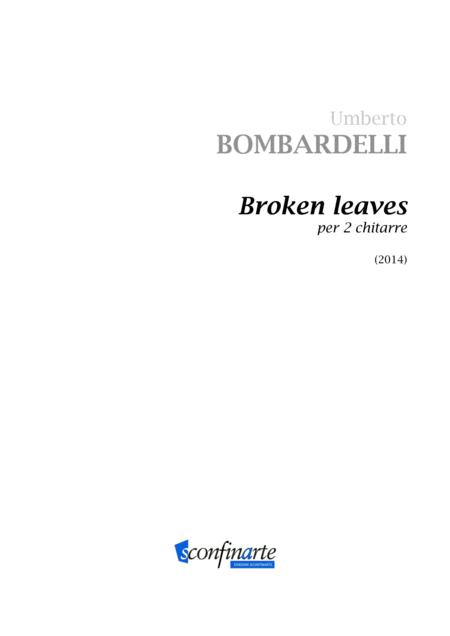 Umberto Bombardelli Broken Leaves Es 830 Sheet Music