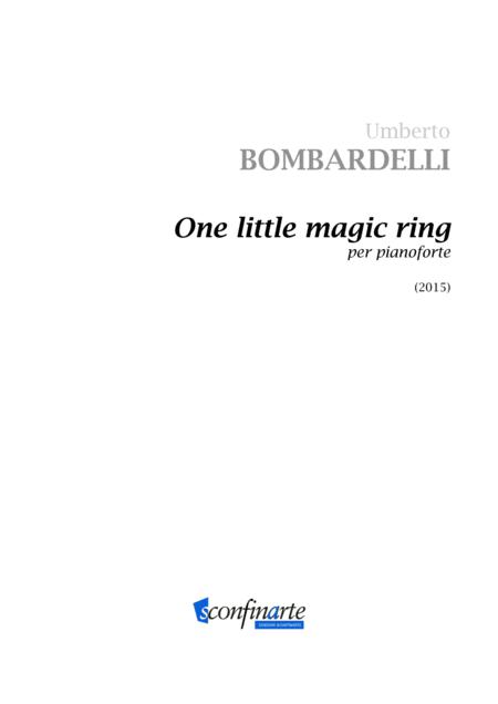 Umberto Bombardelli One Little Magic Ring Es 950 Sheet Music