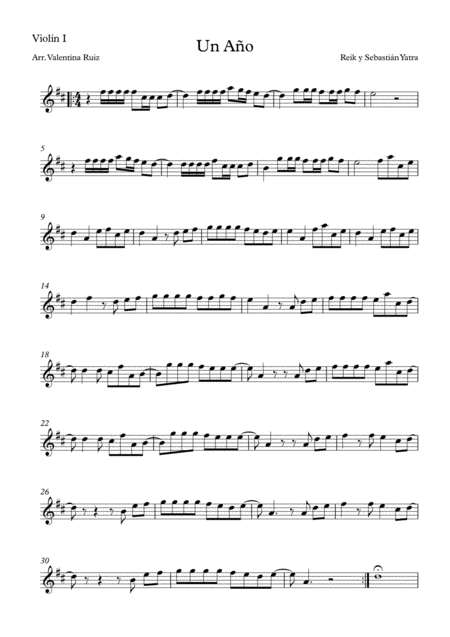 Un Ao Sheet Music