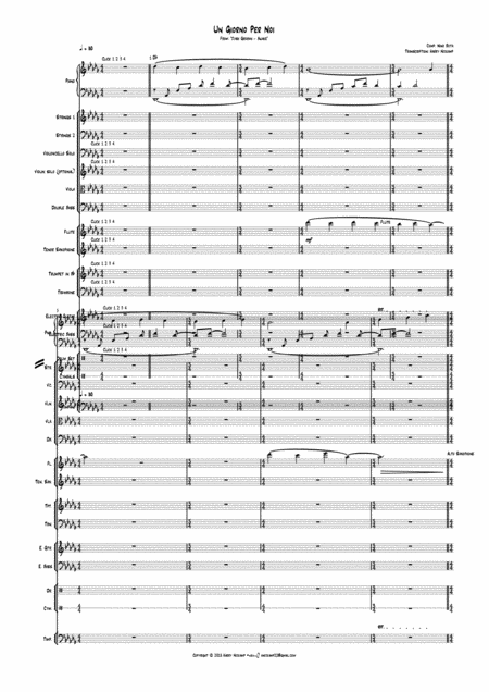 Free Sheet Music Un Giorno Per Noi Full Score Strings And 4 Horns