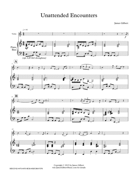 Unattended Encounters Sheet Music