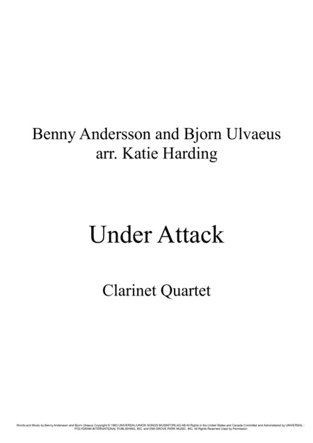 Under Attack Sheet Music