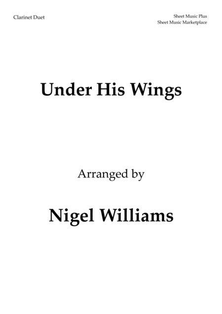 Under His Wings For Clarinet Duet Sheet Music