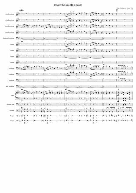 Under The Sea Big Band Sheet Music