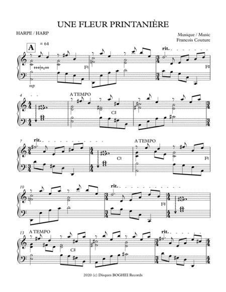 Une Fleur Printanire Sheet Music