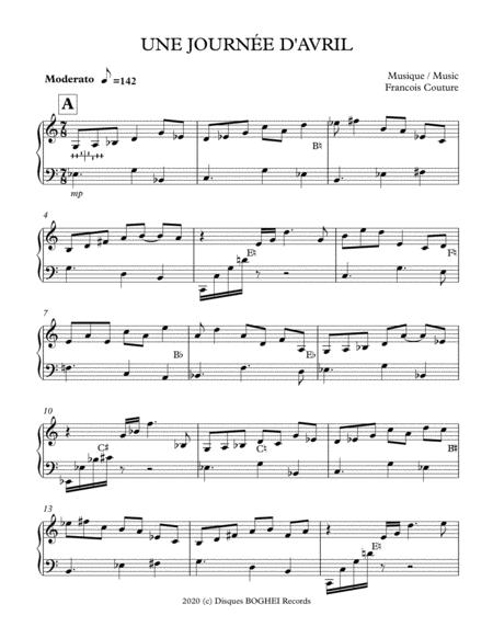 Une Journe D Avril Sheet Music