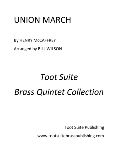Free Sheet Music Union March