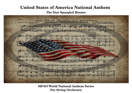 United States Of America National Anthem For String Orchestra Sheet Music