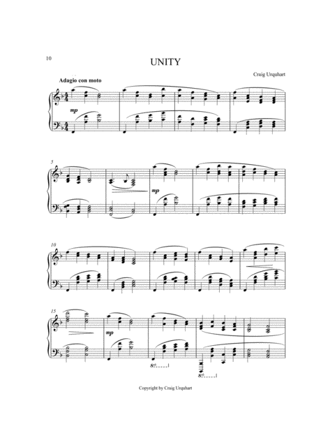 Free Sheet Music Unity