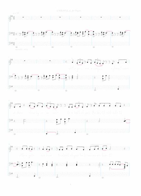 Free Sheet Music Unravel