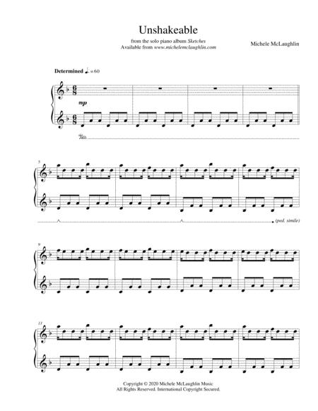 Free Sheet Music Unshakeable