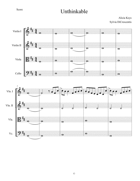 Unthinkable Sheet Music