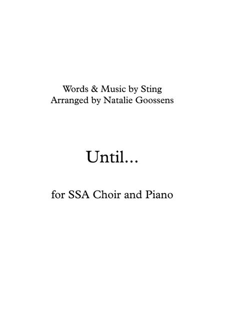 Until Ssa Choir With Piano Sheet Music