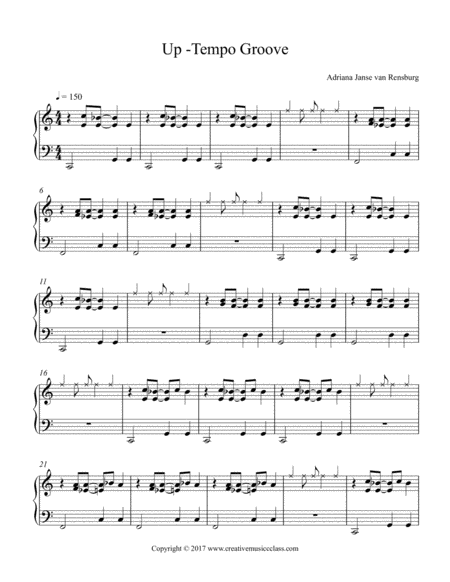 Up Tempo Groove Sheet Music