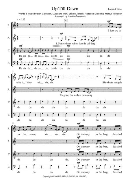 Up Till Dawn Sheet Music