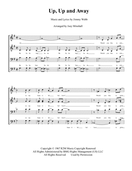 Up Up And Away Sheet Music