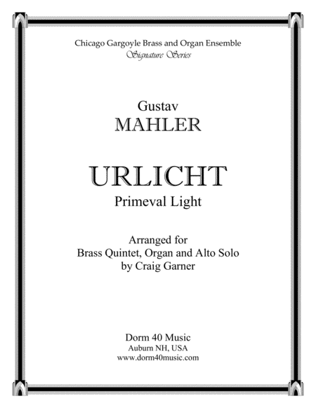 Free Sheet Music Urlicht Primeval Light Fourth Movement Symphony No 2 Alto Solo