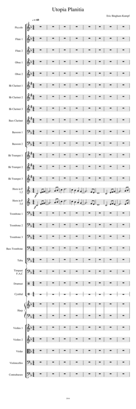 Free Sheet Music Utopia Planitia