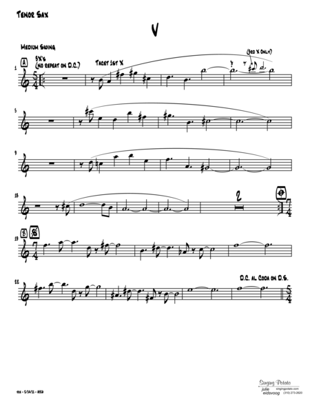 V Bb Sheet Music