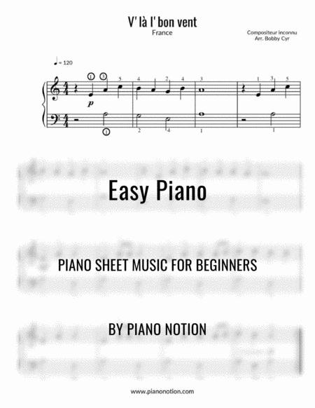 V L L Bon Vent Easy Piano Solo Sheet Music