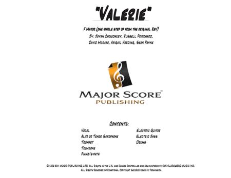 Free Sheet Music Valerie Vocal 7 Piece Band F Major