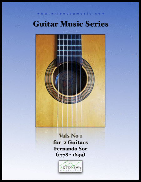 Free Sheet Music Vals No 1 For 2 Guitars