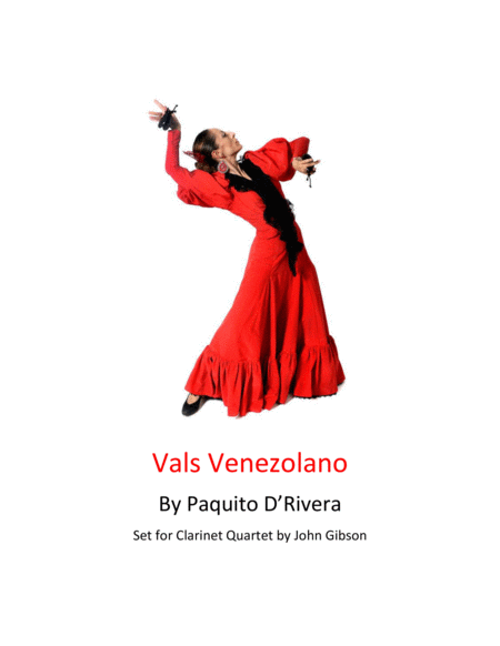 Vals Venezolano Set For Clarinet Quartet Sheet Music