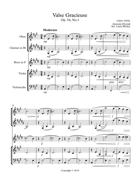 Free Sheet Music Valse Gracieuse