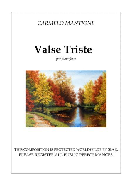 Valse Triste Per Pianoforte Sheet Music