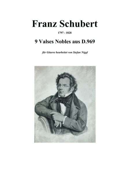 Valses Nobles D 969 For Guitar Solo Sheet Music