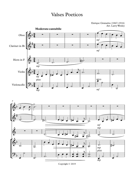 Valses Poeticos Suite Sheet Music