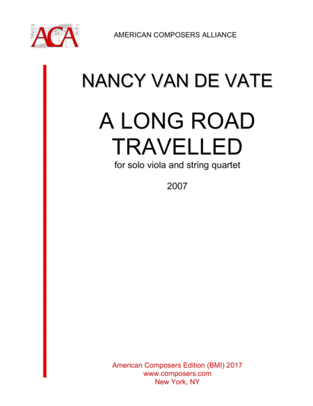 Van De Vate A Long Road Travelled Sheet Music