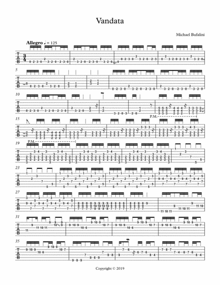 Free Sheet Music Vandata