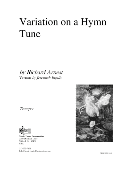 Free Sheet Music Variation On A Hymn Tune