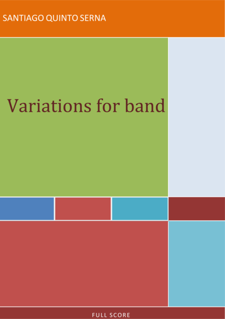 Variations For Band Sheet Music