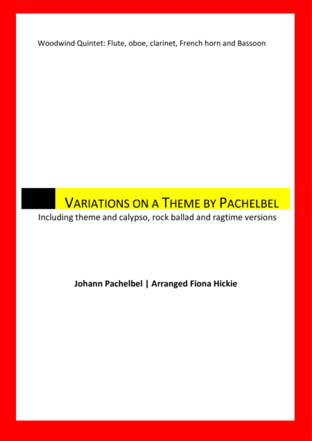 Variations On A Theme By Pachebel Sheet Music