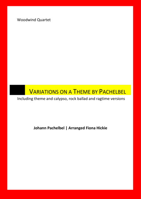 Variations On A Theme By Pachelbel Sheet Music